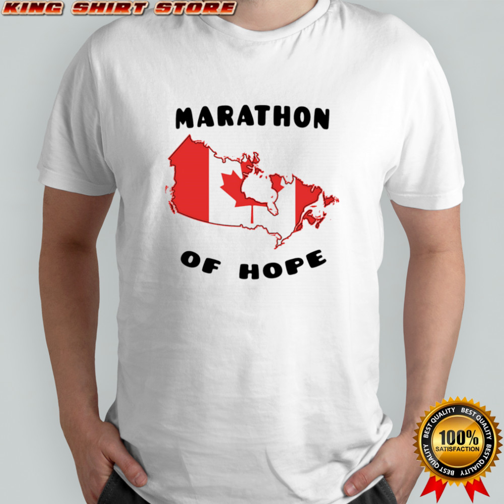 Marathon of hope Canada flag shirt