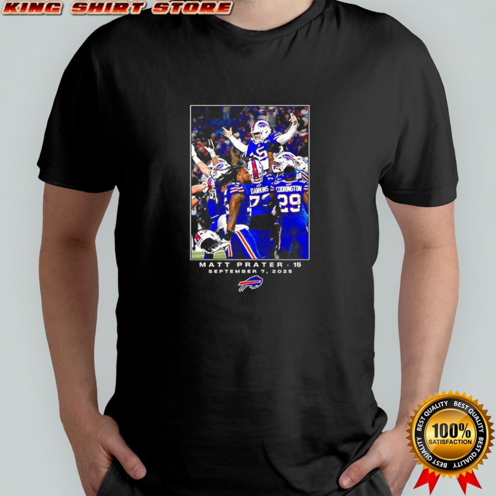 Matt Prater Buffalo Bills NFL Flash Features Week 1 shirt