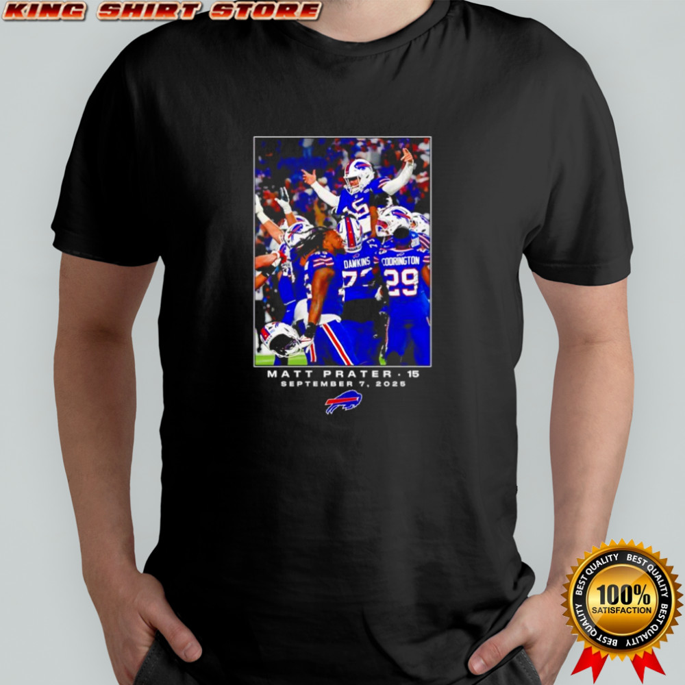 Matt Prater Buffalo Bills NFL Flash Features Week 1 shirt