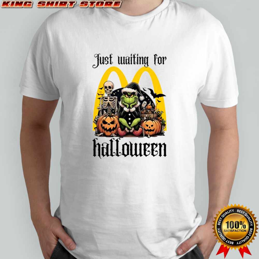 McDonald’s Grinch just waiting for Halloween goth graphic shirt