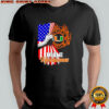 Miami Hurricanes Firefighter Pride American Flag shirt