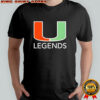 Miami Hurricanes Legends logo shirt