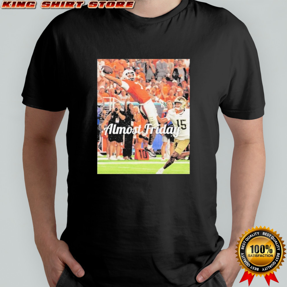 Miami Hurricanes Vs Notre Dame Fighting Irish Almost Friday 3. Miami Catch T-shirt