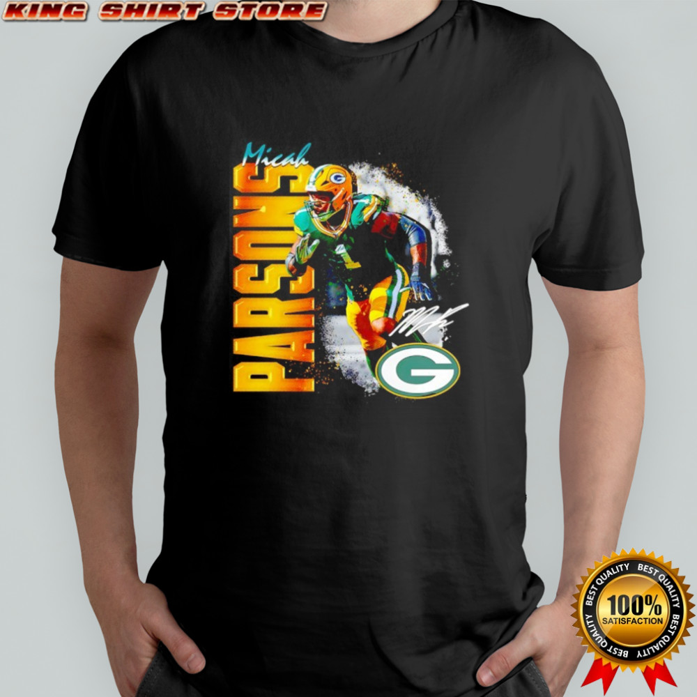 Micah Parsons Green Bay Packers football signature graphic shirt