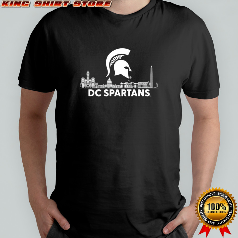 Michigan State DC Spartans city skyline shirt