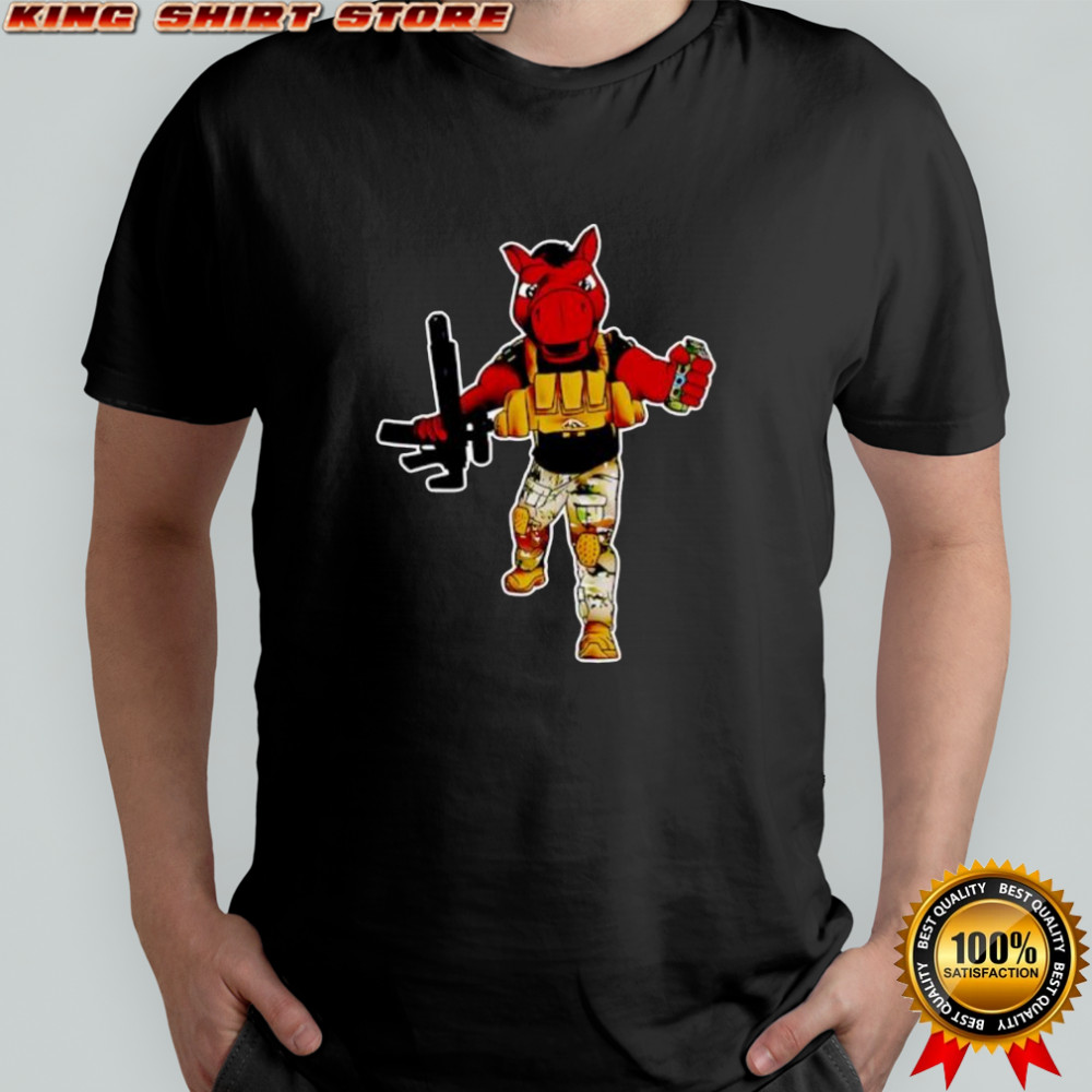 Military Horse A Rifle And Grenade shirt