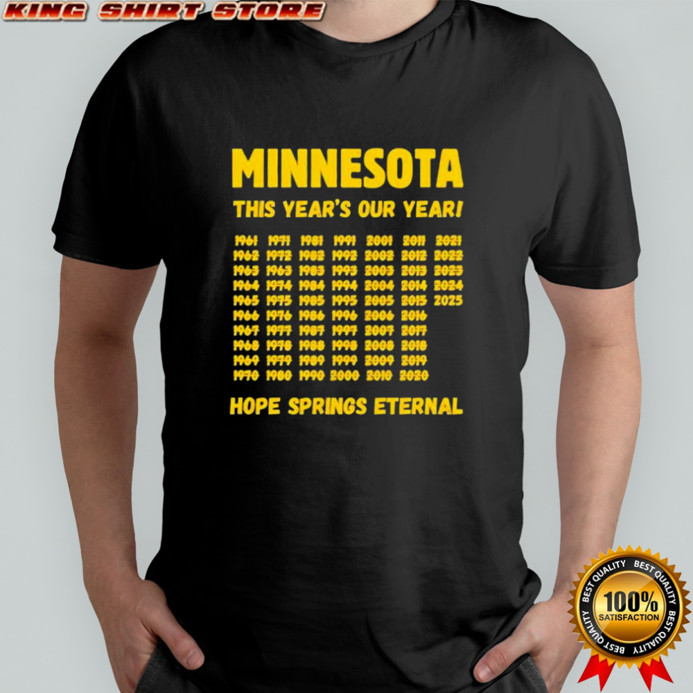 Minnesota This Year’s Our Year hope springs eternal shirt