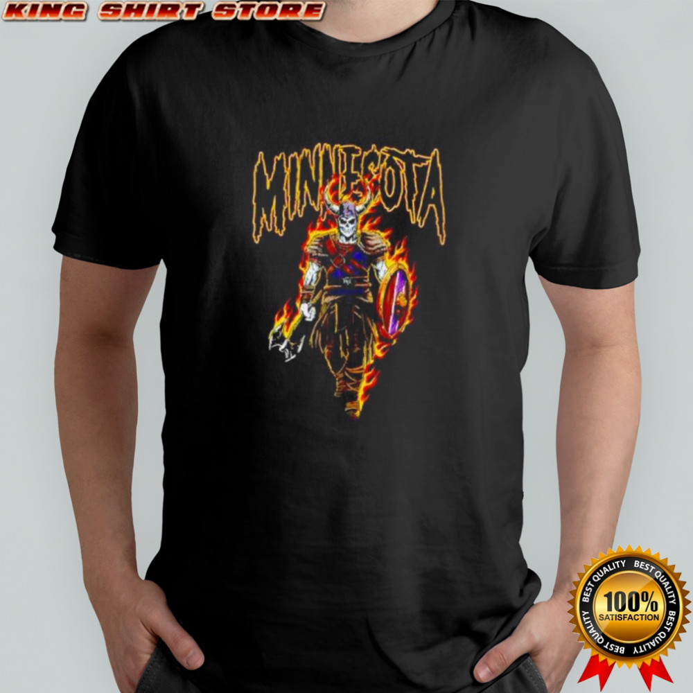 Minnesota Vikings Medieval Skeleton Warrior Football shirt