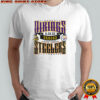Minnesota Vikings versus Pittsburgh Steelers Croke Park stadium logo shirt