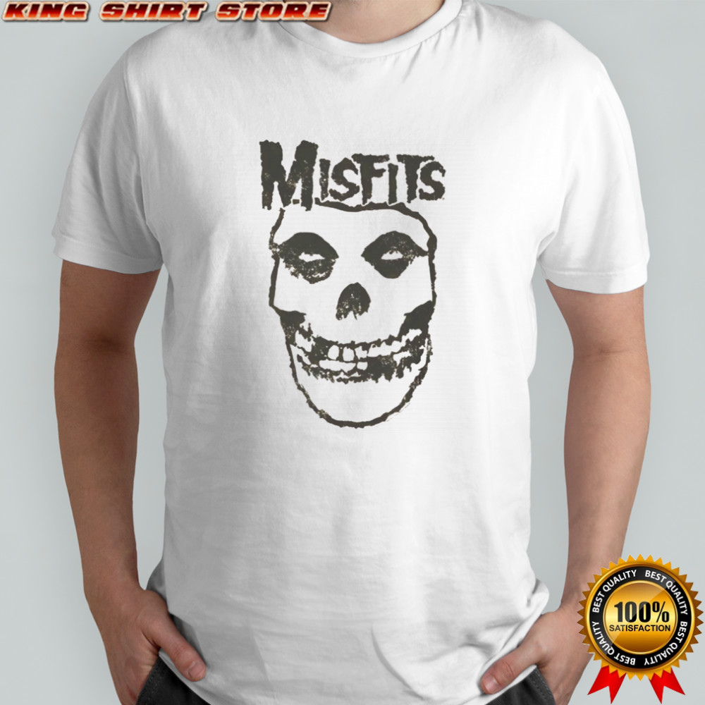Misfits skull inverted natural t-shirt
