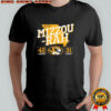 Mizzou Rah Missouri Kansas 42 to 31 Football shirt