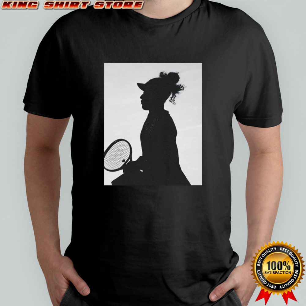 Naomi Osaka tennis player silhouette shirt