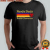 Nerdy Dads Build Character D20 Dice Dungeons and Dragons Retro Gaming shirt