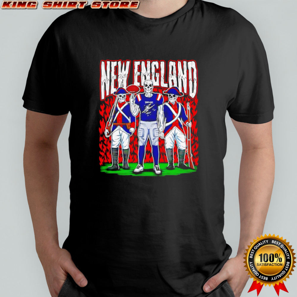 New England Patriots Revolutionary War Skeletons Football shirt