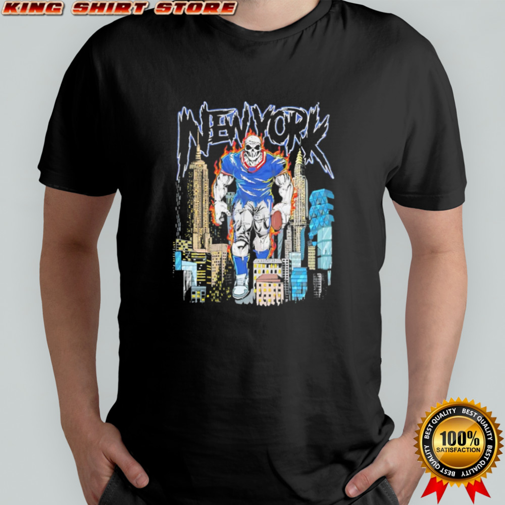 New York Giants Urban Cityscape Skeleton Football shirt