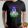 New York Undead Football Player Skull Skyline Zombie American shirt