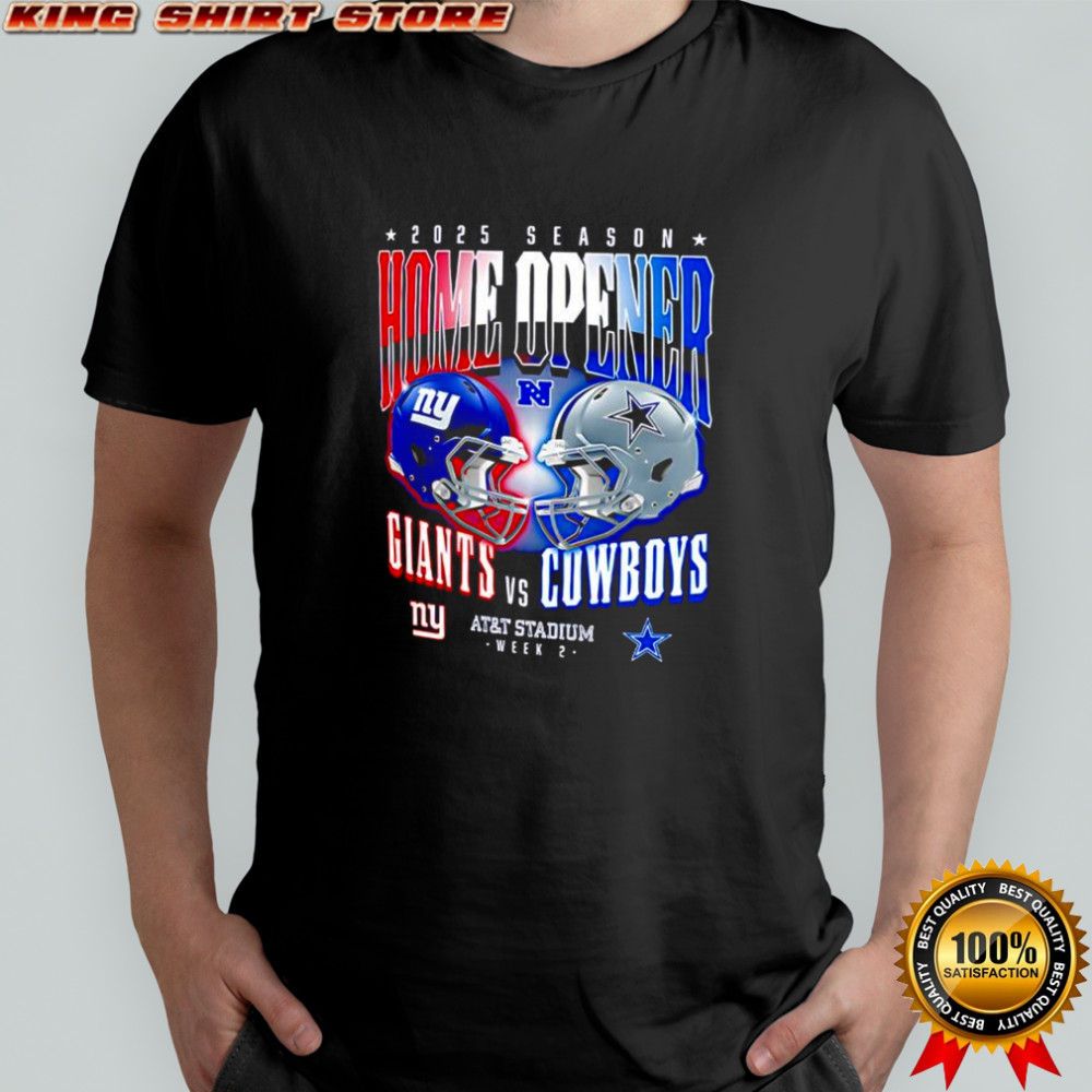 New York’s Giants vs Dallas Cowboys home opener 2025 season shirt