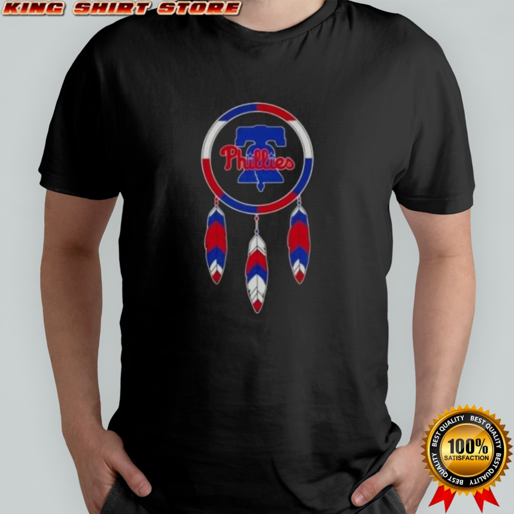 Nice Native American Indians X Philadelphia Phillies Baseball T-Shirt