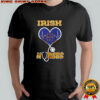 Notre Dame Irish Nurses it’s a work of heart heartbeat logo shirt