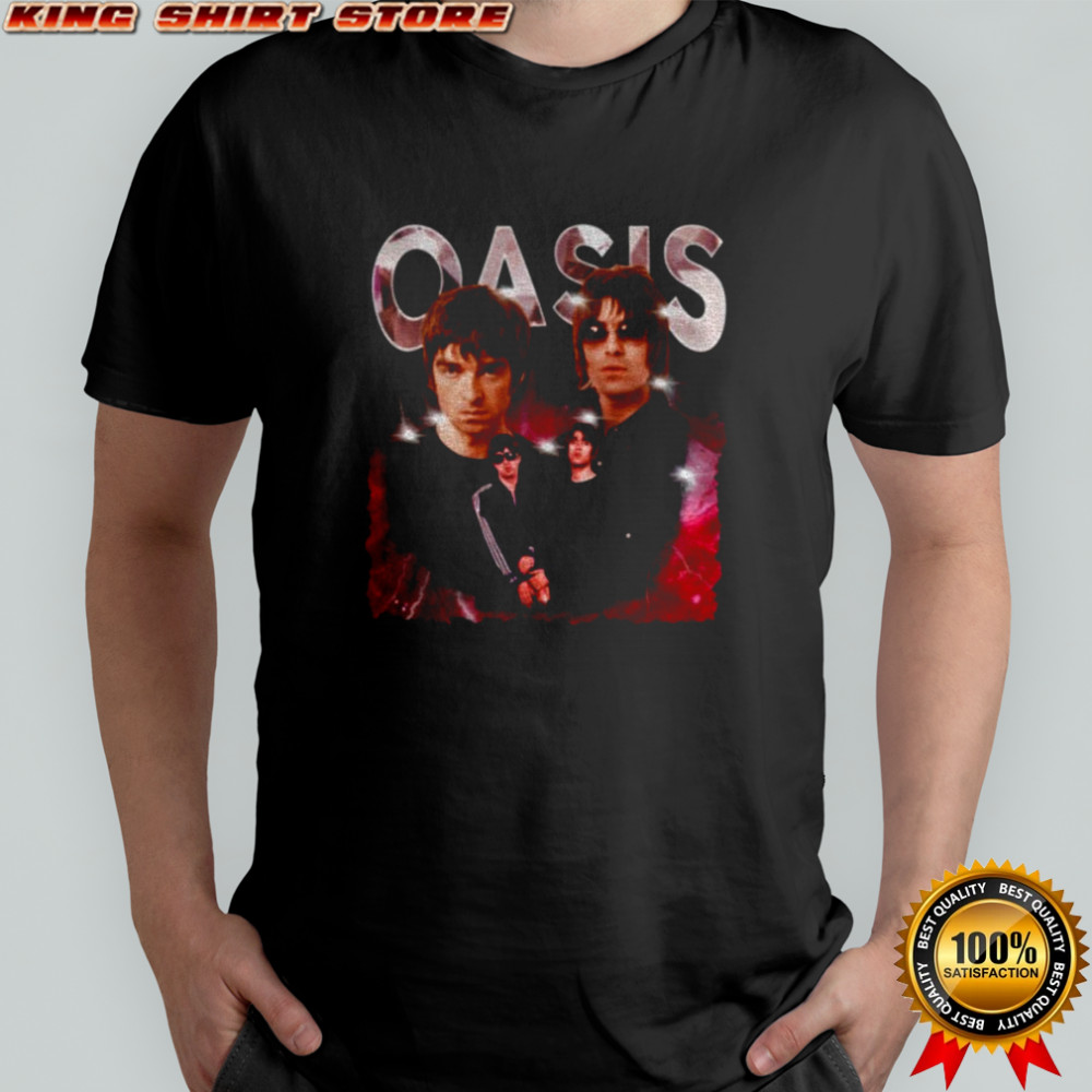 Oasis band storm graphic shirt