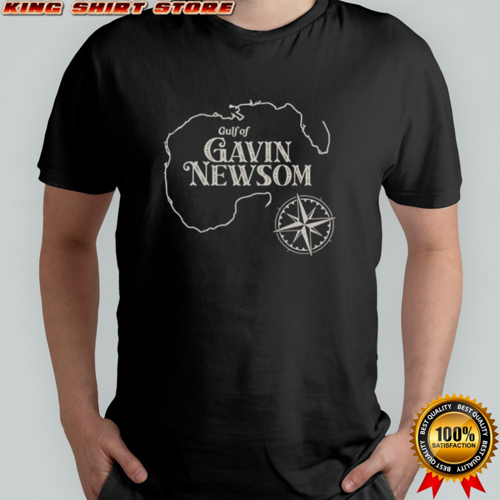 Official Gavin Newsom Gulf Of Mexico Map T-Shirt