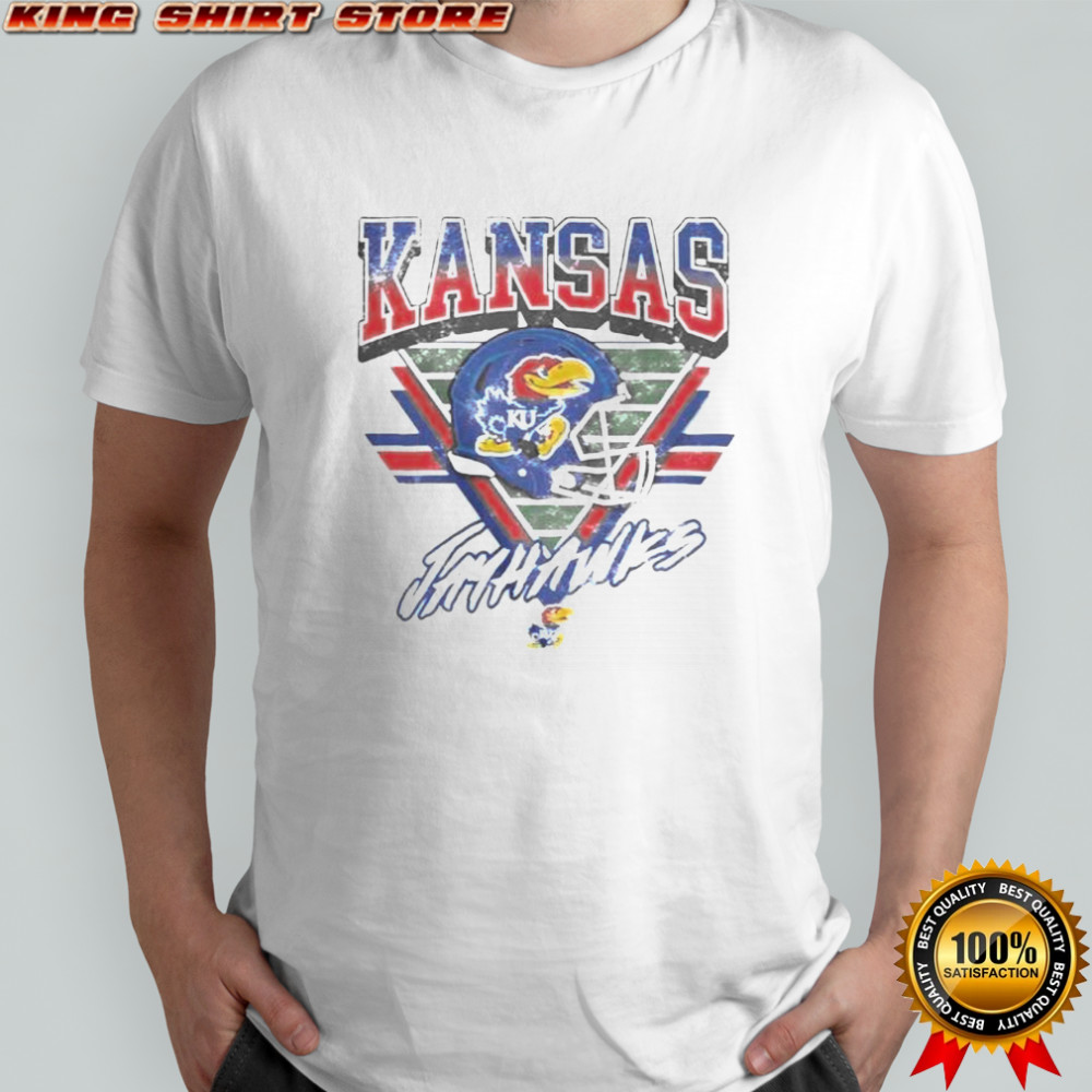 Official Kansas Jayhawks Triangle Vintage T-Shirt
