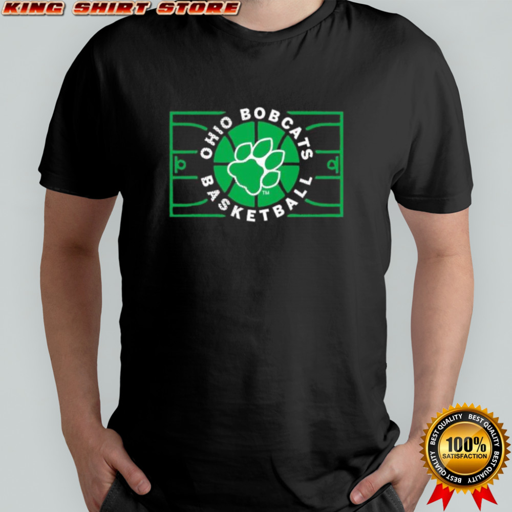 Ohio Bobcats Basketball Paw Print Graphic shirt