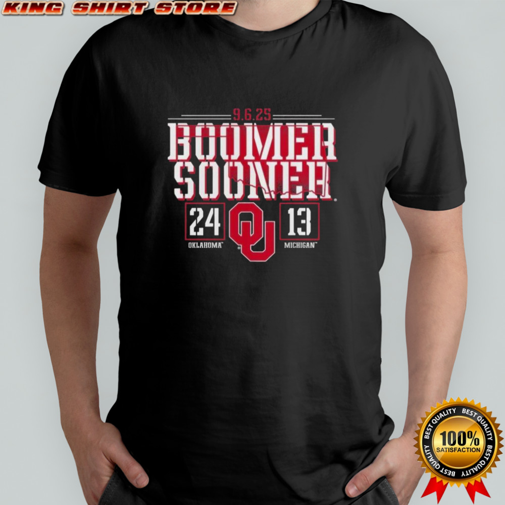 Oklahoma Sooners Beat Michigan Wolverines 2025 Score T-Shirt Oklahoma Sooners Beat Michigan Wolverines 2025 Score T-Shirt