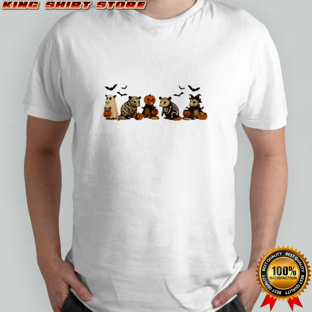 Opossum Halloween retro style shirt