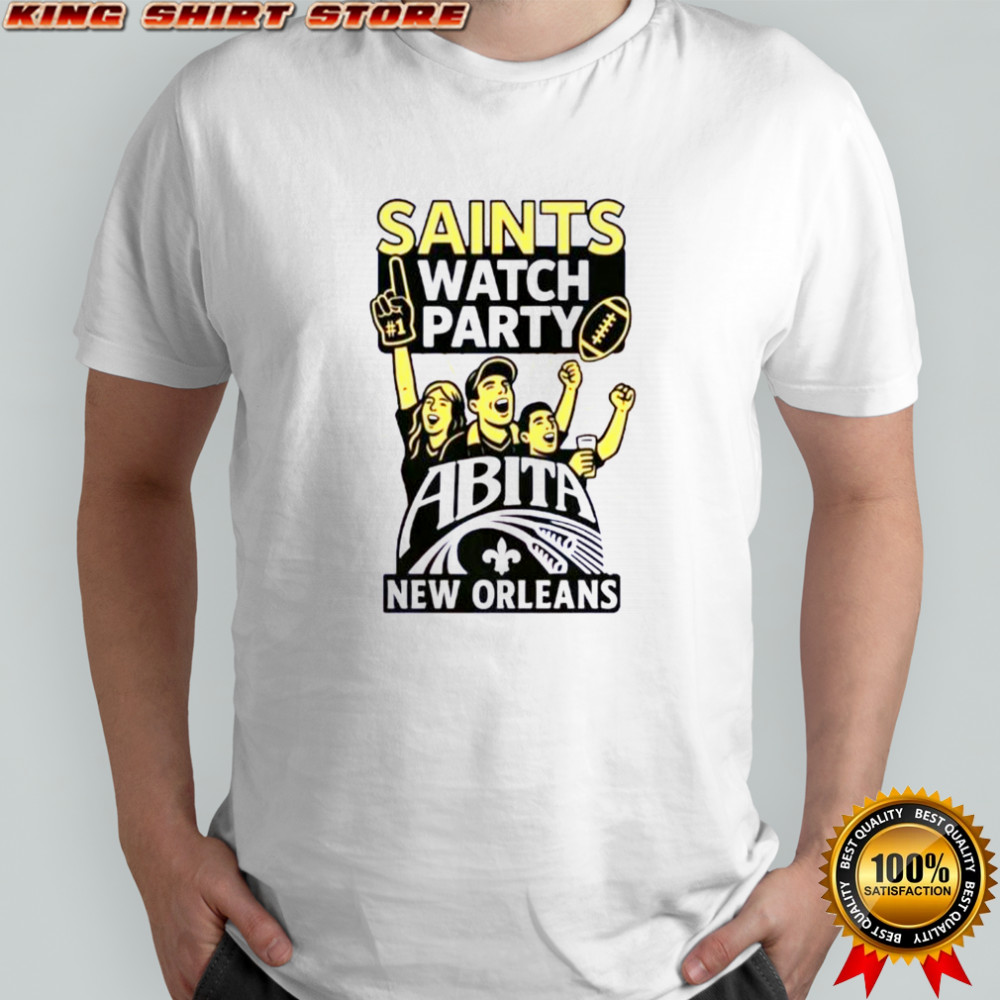 Original New Orleans Saints Saints Watch Party Football Abita T-Shirt