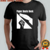 Paper Beats Rock Funny Tee shirt
