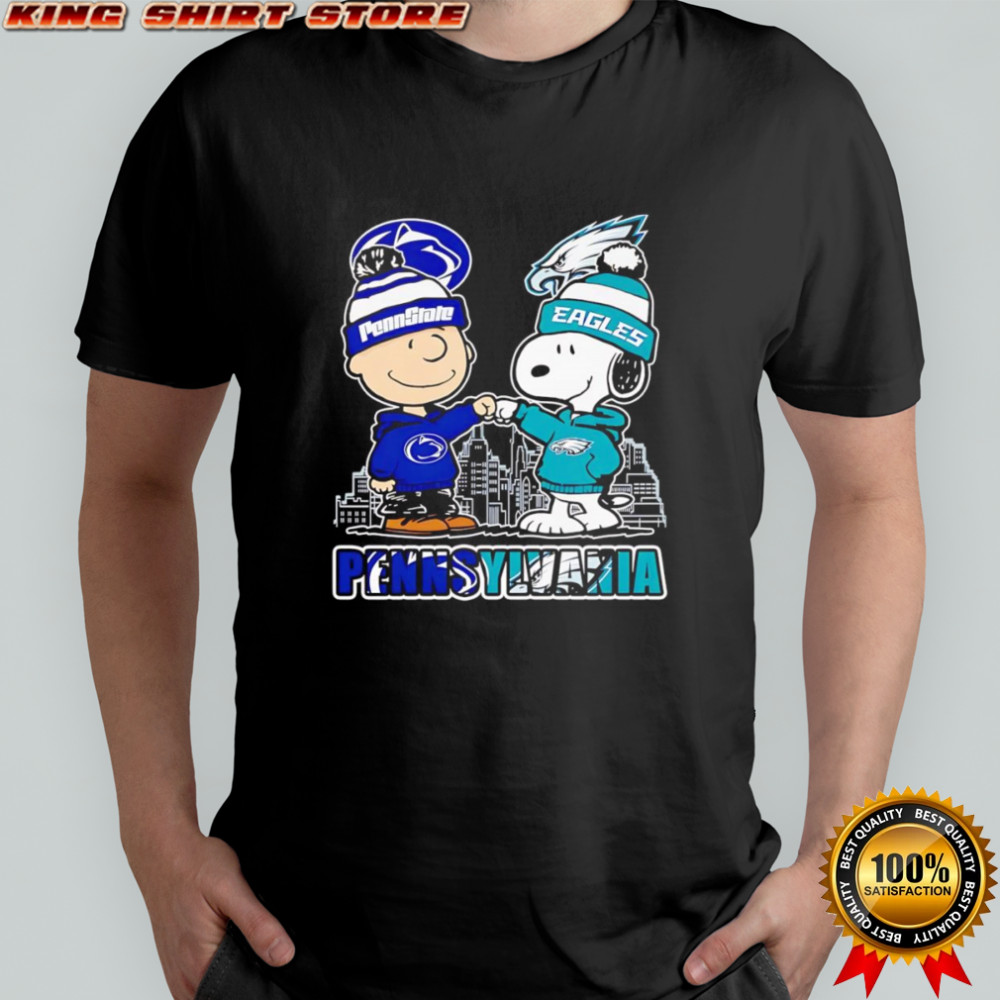 Peanuts Charlie Brown and Snoopy Pennsylvania sports shirt