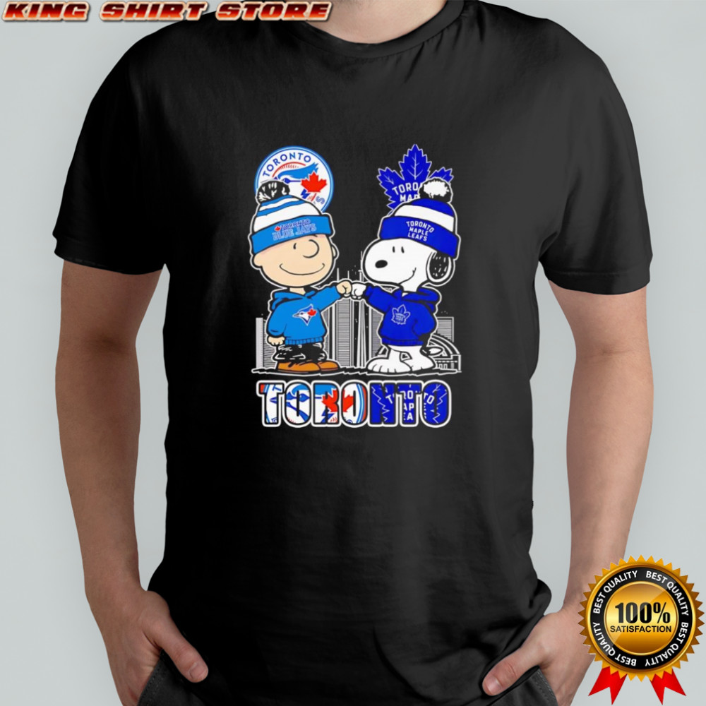Peanuts Charlie Brown and Snoopy Toronto sports shirt