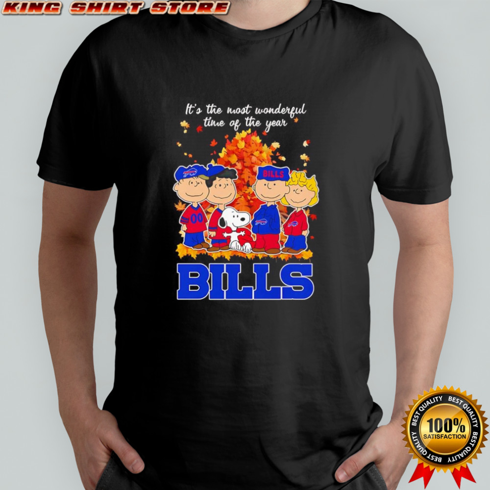 Peanuts it’s the most wonderful time of the year Buffalo Bills shirt