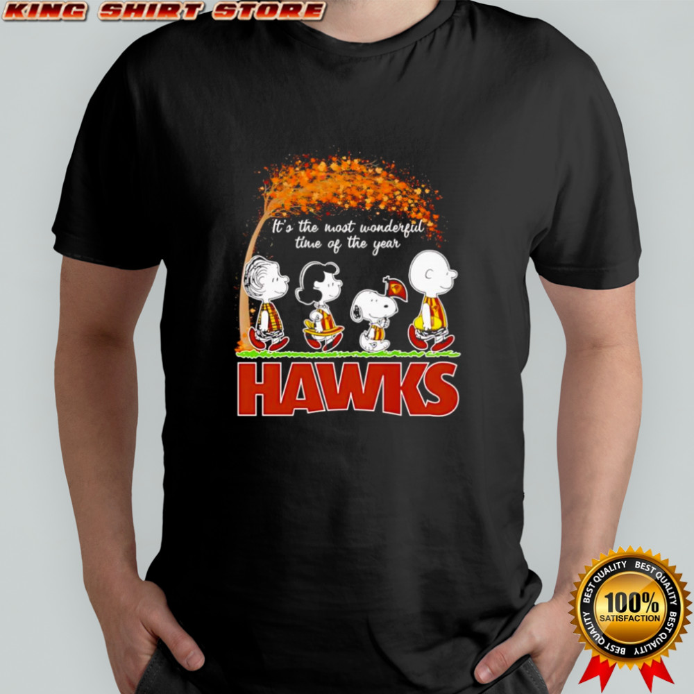 Peanuts it’s the most wonderful time of the year Hawks shirt