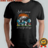 Peanuts Just A Woman Who Loves Fall And Philadelphia Eagles Football T-Shirt