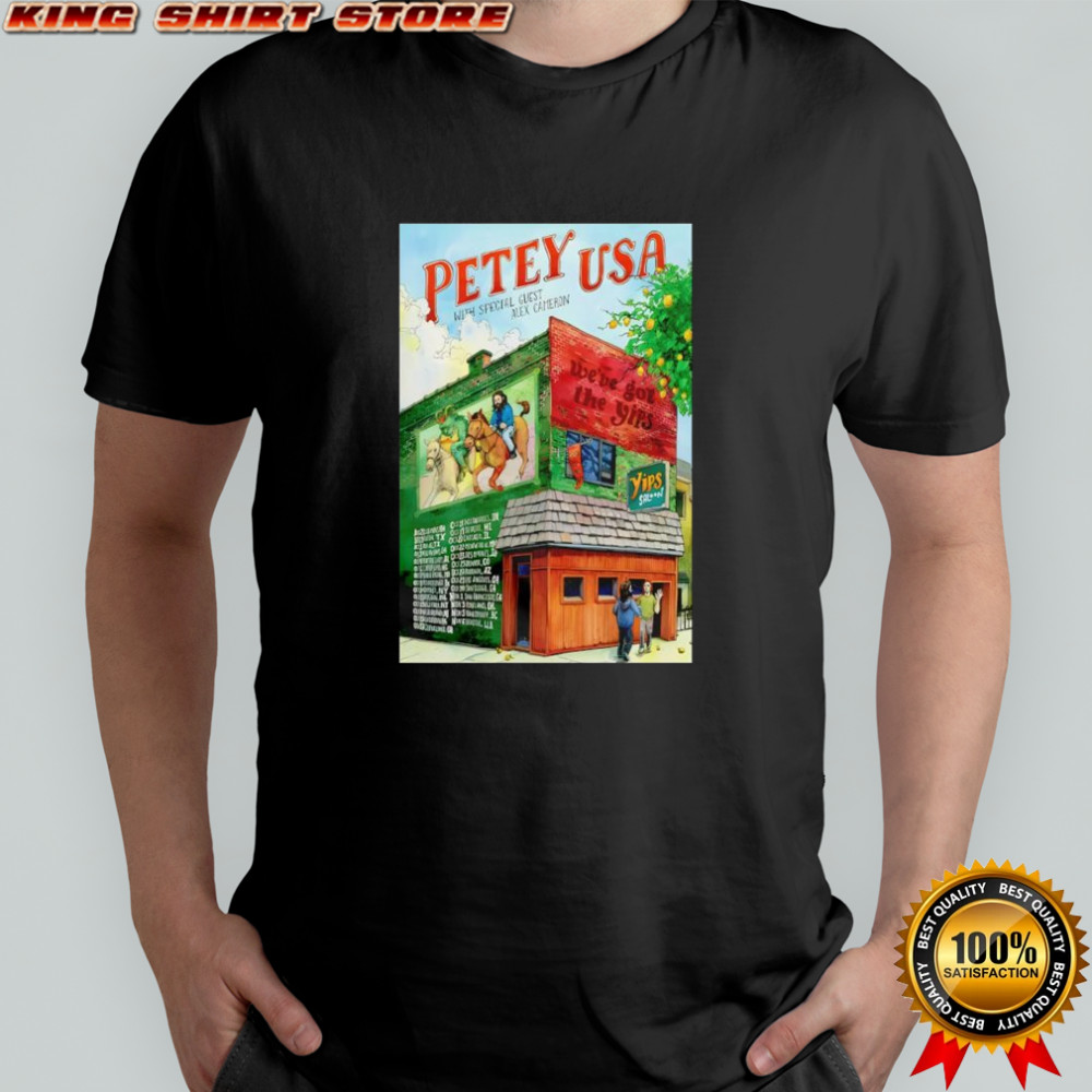 Petey America Yips Tour 2025 Posters shirt