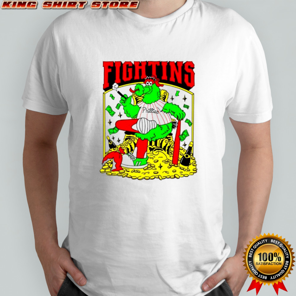 Philadelphia Eagles Phillie Phanatic fightins mascot shirt