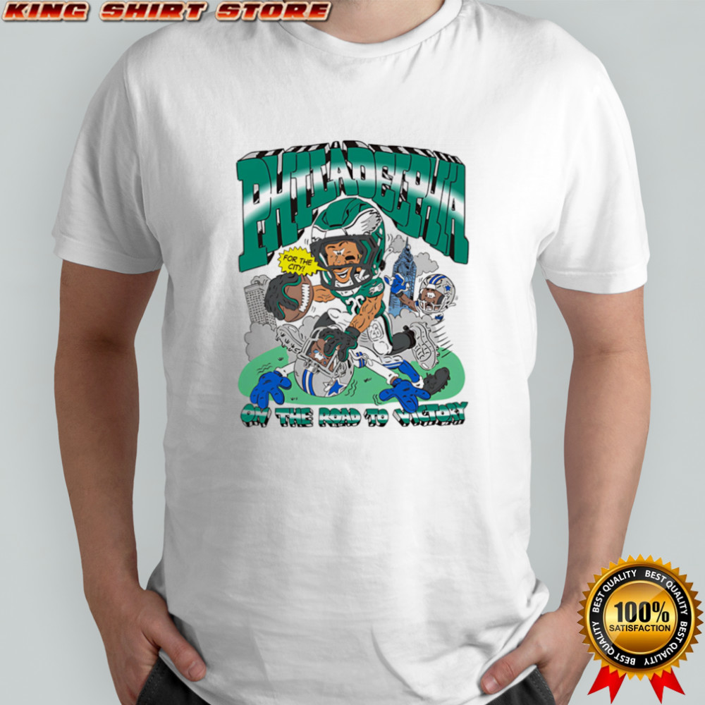 Philadelphia on the road to Victory Dallas Sucks shirt