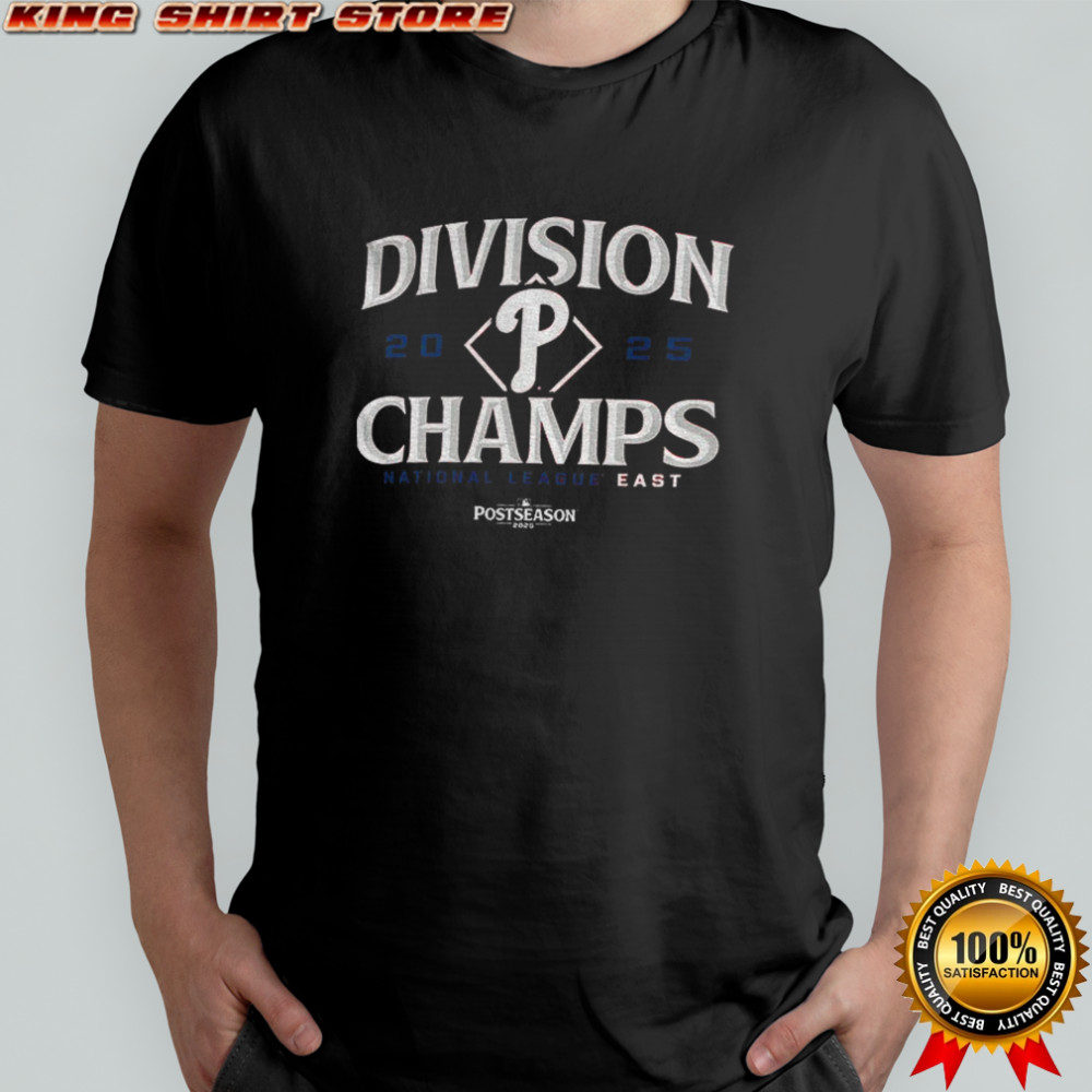 Philadelphia Phillies 2025 National League East Division Champs Postseason Red October MLB shirt