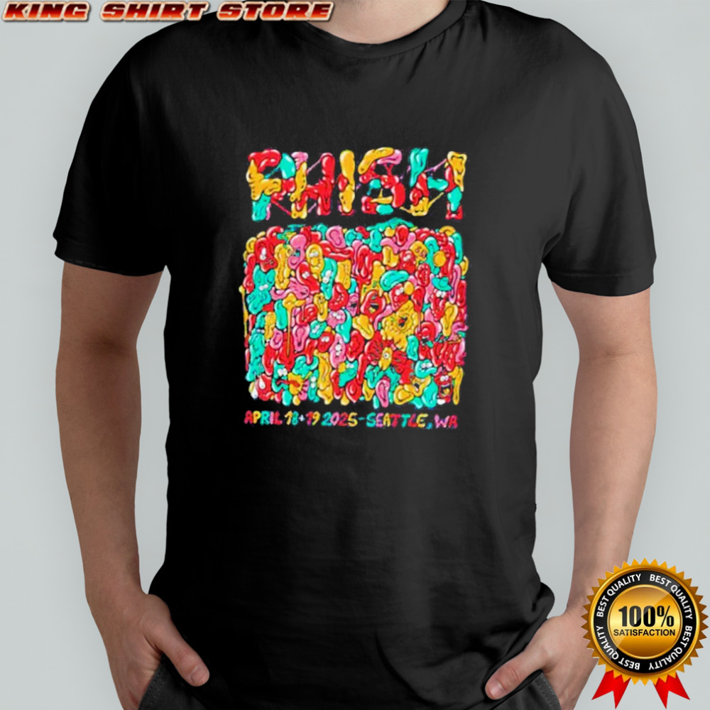Phish Seattle WA 2025 On April 18th 19th Spring Tour T-Shirt