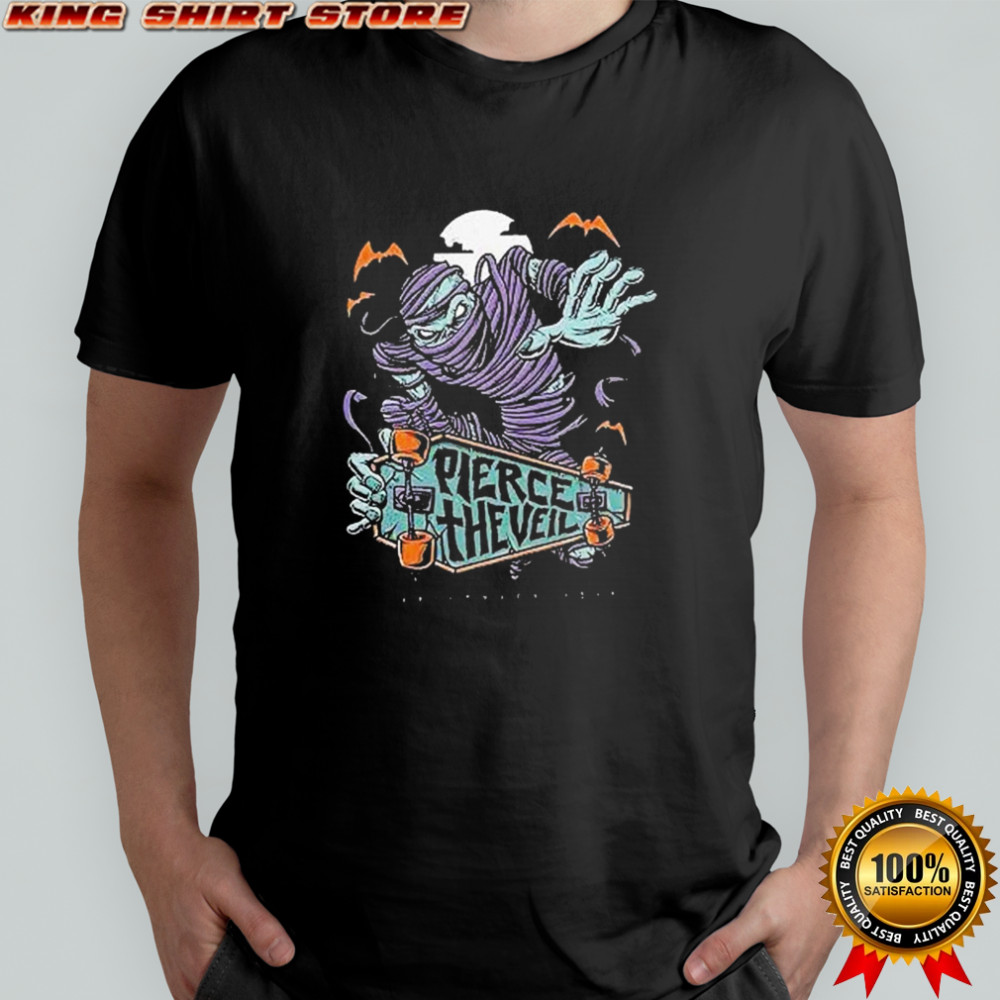 Pierce The Veil Mummy Skateboard Halloween T-shirt