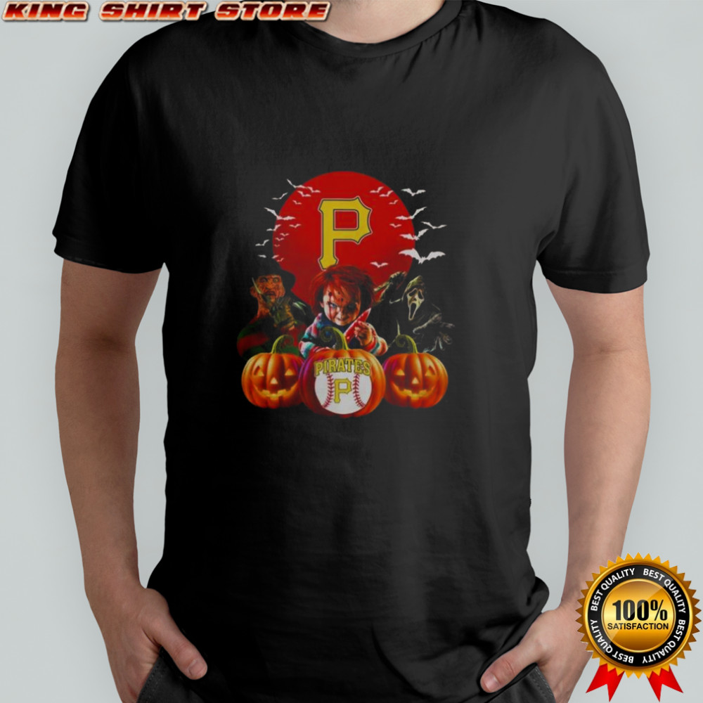 Pittsburgh Pirates MLB Horror Movie Halloween T-Shirt