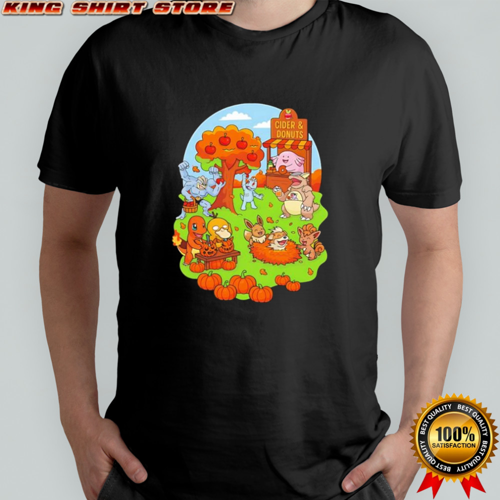 Pokémon Cider and Donuts shirt