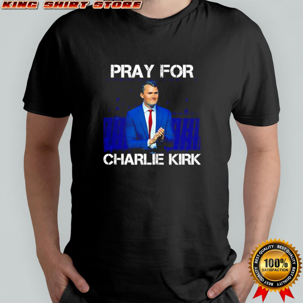 Pray For Charlie Kirk American flag shirt