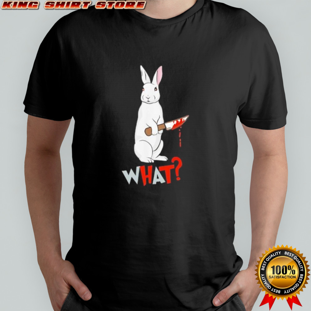 Rabbit What Halloween funny shirt