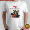 Red Lobster Black Cat Witch Pumpkin Haunted House Halloween T-Shirt