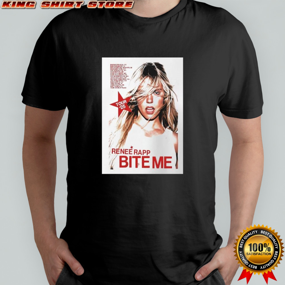 Renee Rapp bite me tour 2025 poster shirt