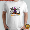 Retro Black Cat Witch Scary Halloween Pumpkin Women Men Kids shirt