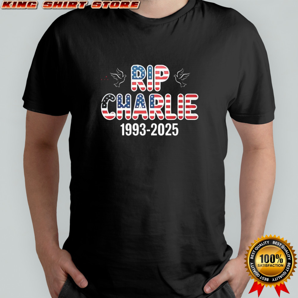 Rip Charlie 1993 2025 American flag shirt